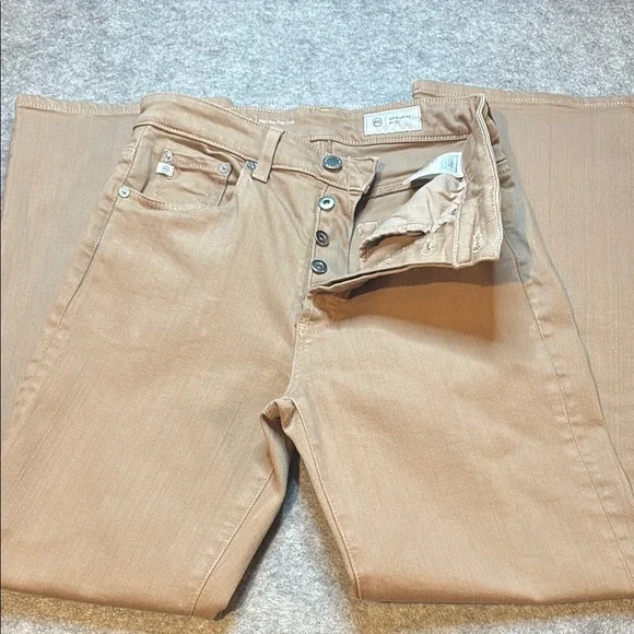 AG Kinsley High Rise Pop Crop Jeans – Size 26 | Light Brown 👖 - Picture 2 of 14